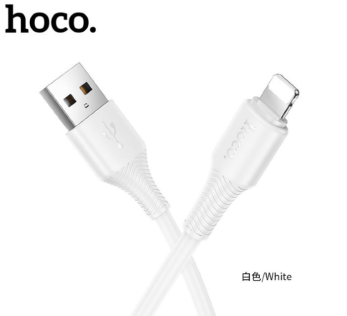 Кабель HOCO X120 Beneficio charging data cable IP (packaged) White купить оптом купить оптом