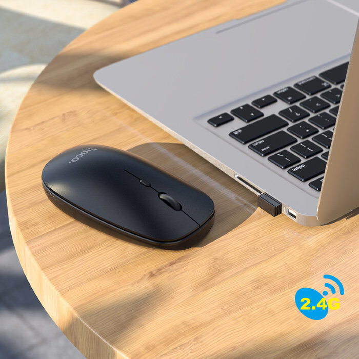 Мышка hoco GM15 Art dual-mode business wireless mouse - Black купить оптом купить оптом