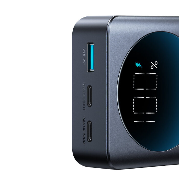 Power Bank Joyroom JR-PBF04 65W Digital Display Fast Charging 20000mAh - Black ?with Type-C To Type-C 100W 1.2M cable black? купить оптом купить оптом