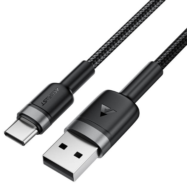 Кабель ACEFAST C22-04 USB-A to USB-C aluminum alloy charging data cable, Black купить оптом купить оптом