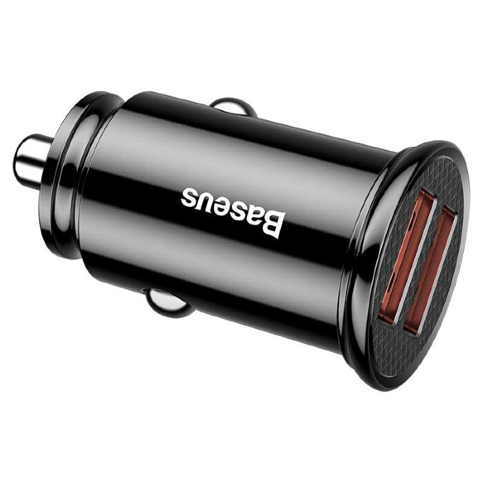 Автомобильное зарядное устройство Baseus Circular Plastic A+A 30W Dual QC3.0 Quick Car Charger(QC 3.0 ?SCP ?AFC) (CCALL-YD01) - Black купить оптом купить оптом