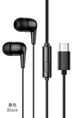 Наушники Hoco M97 Enjoy universal digital earphones with microphone Type-c Black