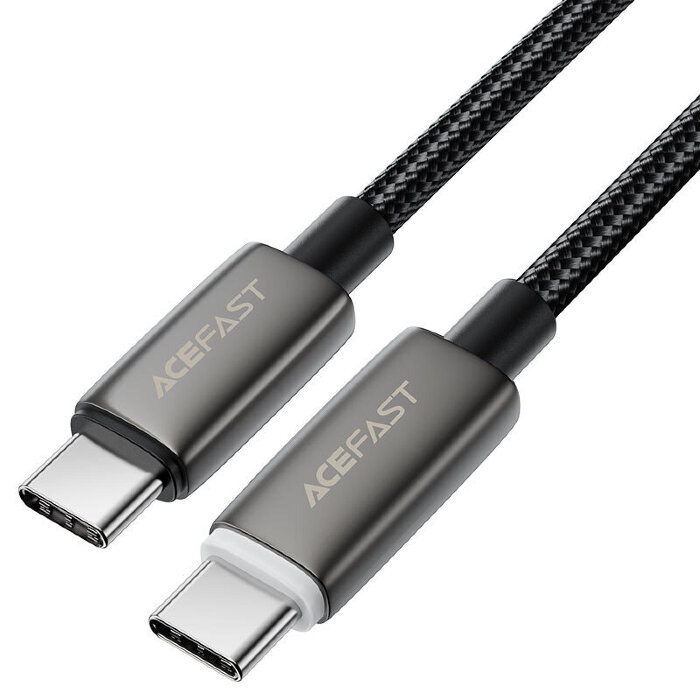 Кабель ACEFAST C23-03 USB-C to USB-C intellingent power-off charging data cabl Black купить оптом купить оптом