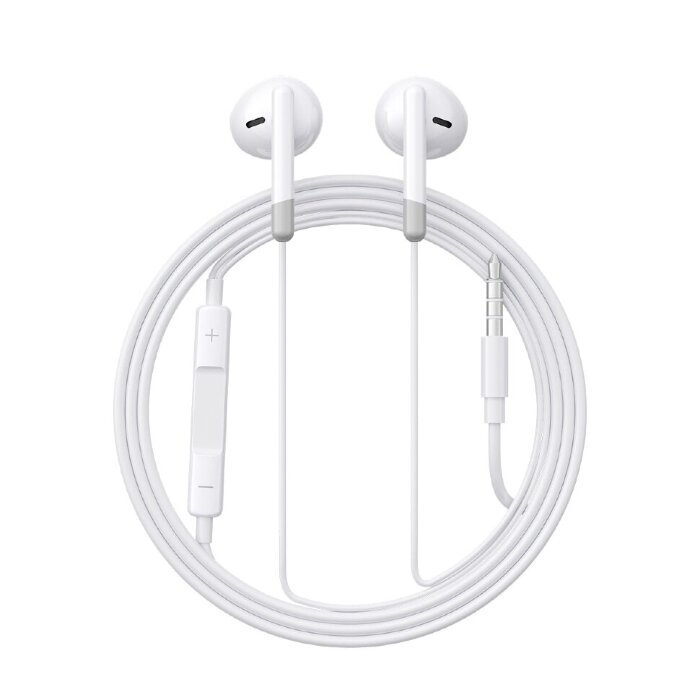 Проводные наушники JOYROOM JR-EW01 Half In-Ear Wired Earphones White купить оптом купить оптом