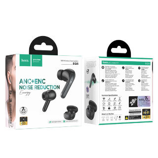 Беспроводные наушники Hoco EQ5 energy true wireless ANC+ENC noise reduction BT headset - Черный купить оптом купить оптом