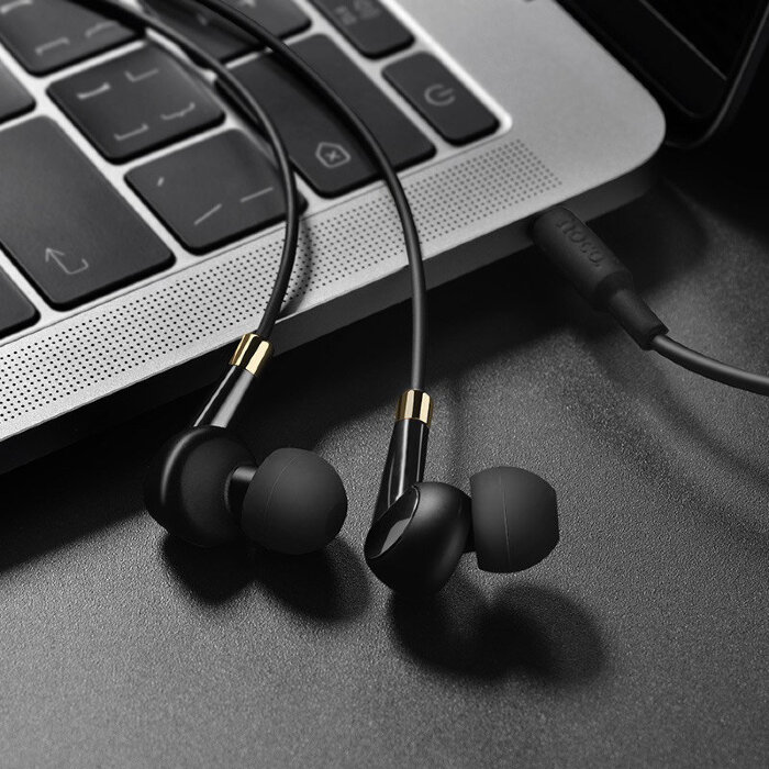 Наушники hoco M58 Amazing universal earphones with mic - Black купить оптом купить оптом