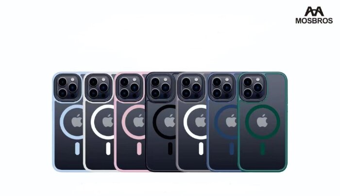 Чехол MOSBROS Eushield Magnetic Series IP 14 Pro Max - Pink купить оптом купить оптом