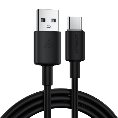 Кабель ACEFAST C25-04 USB-A to USB-C silicone charging data cable - Black