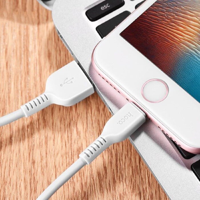 Кабель hoco X20 Flash lightning (L=3M) - White купить оптом купить оптом
