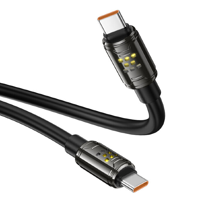 Кабель HOCO U143 Joy 240W 4-in-1 charging data cable USB/C to IP/C - Black купить оптом купить оптом