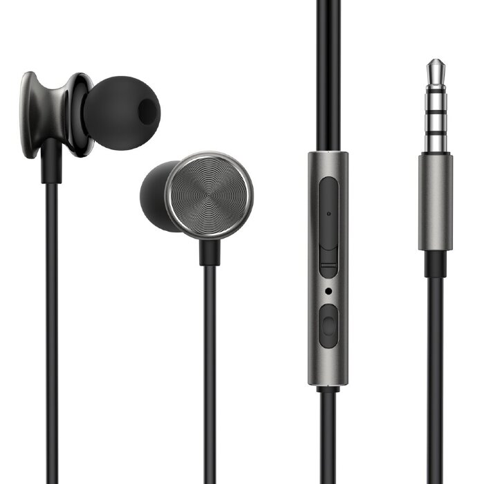 Проводные наушники JOYROOM JR-EW03 In-Ear Metal Wired Earbuds Dark Gray купить оптом купить оптом