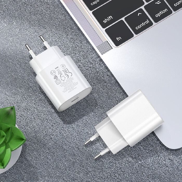 Зарядка hoco N22 Jetta PD25W charger set (Type-C to iP) (EU) - White купить оптом купить оптом