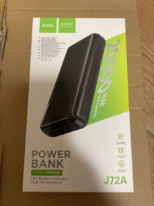 Power Bank hoco J72A Easy travel 20000mAh - Black купить оптом купить оптом