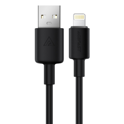 Кабель ACEFAST C25-02 USB-A to L silicone charging data cable - Black