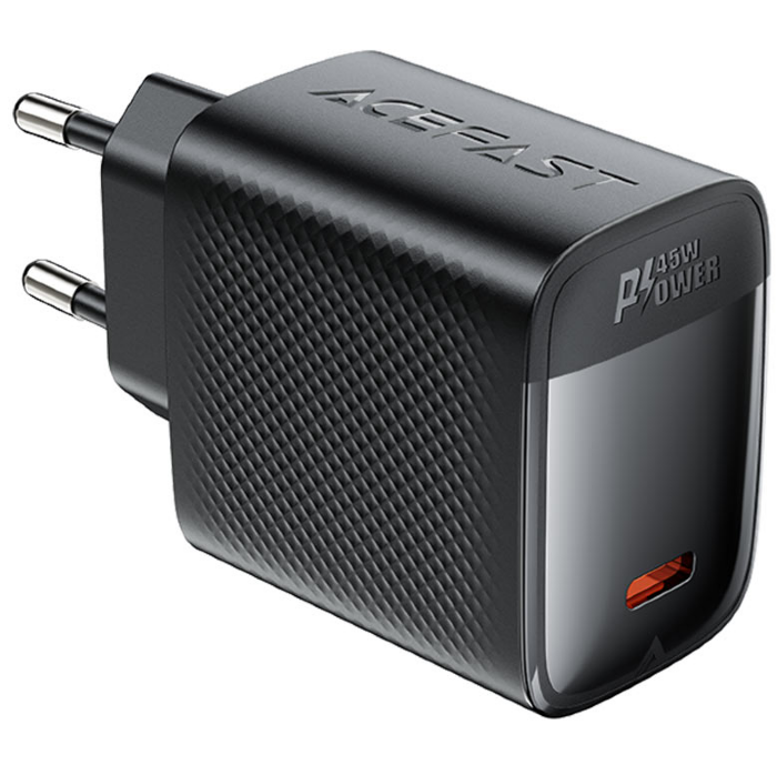 Зарядка ACEFAST A112 PD45W GaN USB-C charger, Black (EU) купить оптом купить оптом