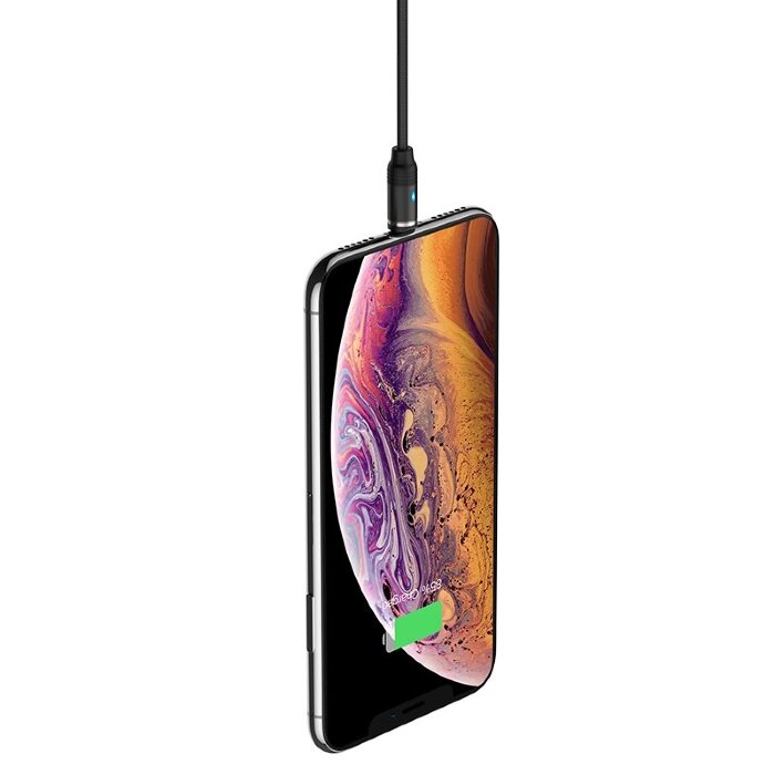 Кабель hoco U76 Magnetic charging cable Lightning - Black купить оптом купить оптом