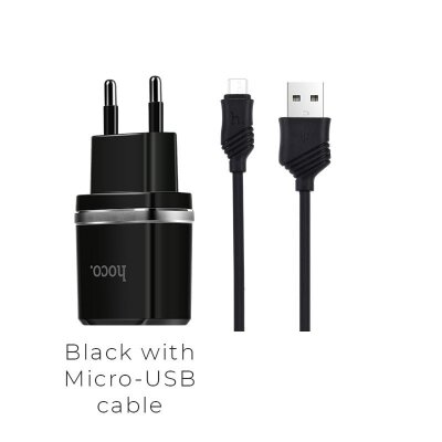 Зарядка hoco C12 Smart (Micro) - Черный