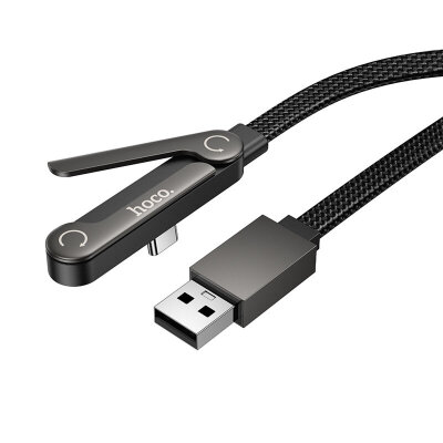 Кабель HOCO U150 Exquisite bracket charging data cable Type-c - Black