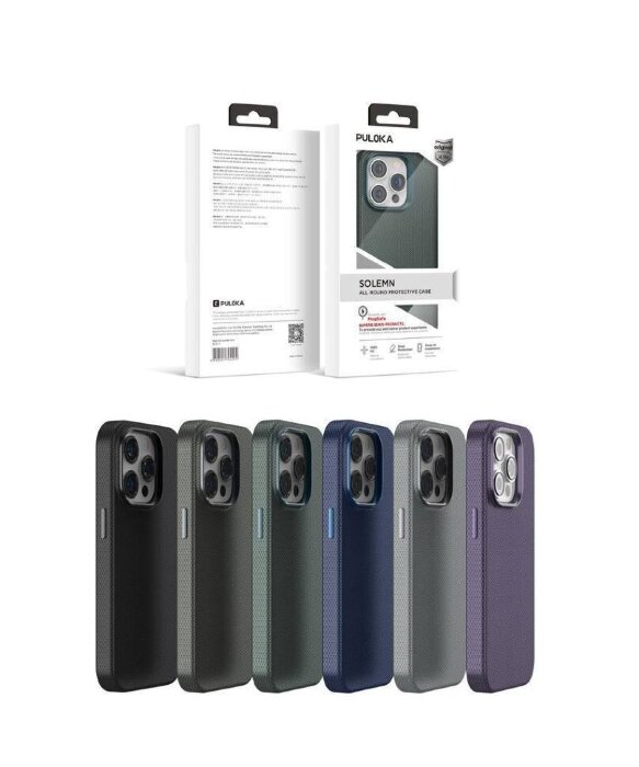Чехол PULOKA Cover Classic 303 IPh 15 Pro Titanium Gray купить оптом купить оптом