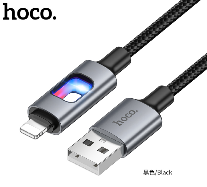 Кабель HOCO U144 New charging data cable IP Black купить оптом купить оптом
