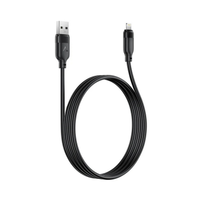 Кабель ACEFAST C16-02 USB-A to L TPU charging data cable - Black