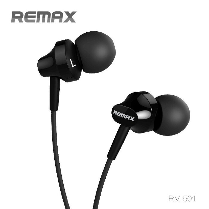 Наушники REMAX RM-501 Earphone - Black купить оптом купить оптом