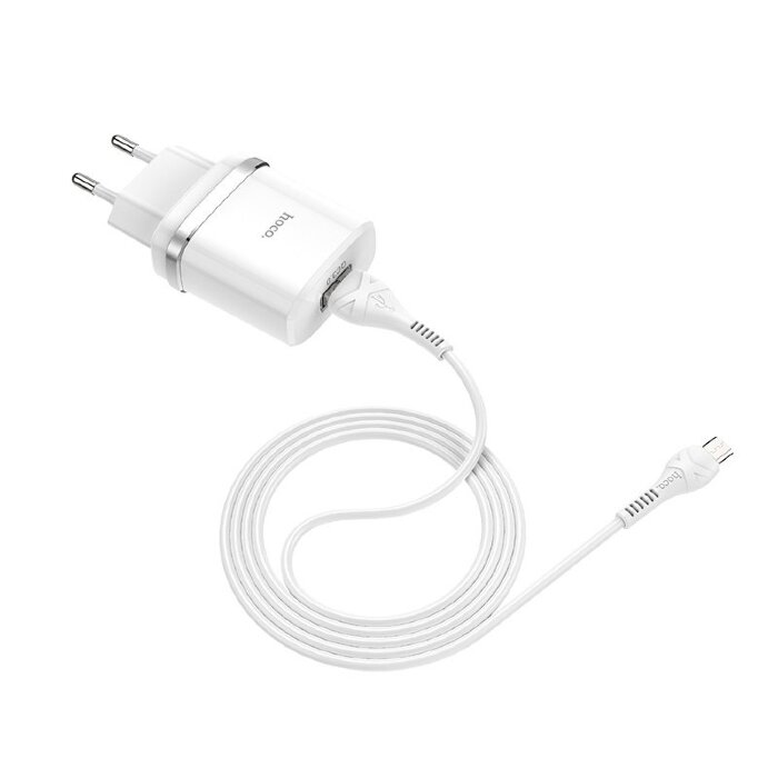 Зарядка hoco C12Q Smart QC3.0 charger set (Micro) (EU) - White купить оптом купить оптом