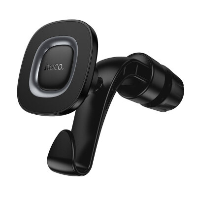 Автомобильный магнитный держатель HOCO H99 Crown magnetic car holder(headrest) - Black/metal gray