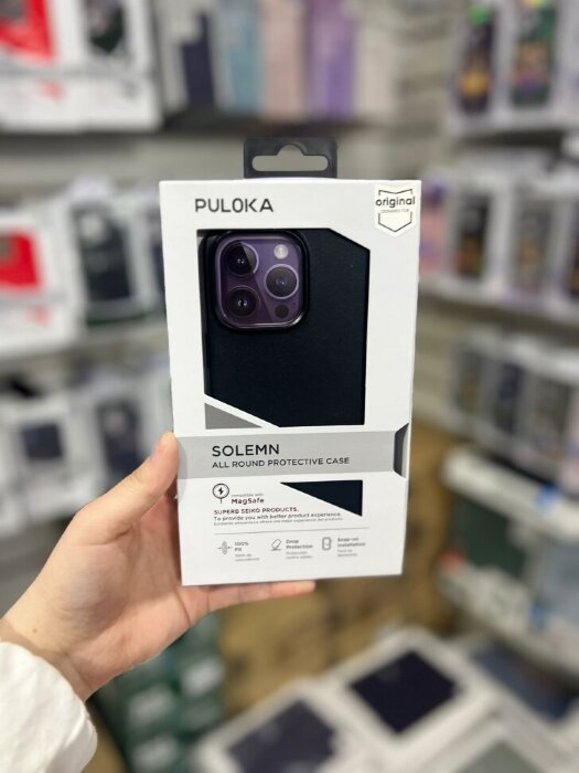 Чехол PULOKA Cover Classic 305 14 Pro Max Black купить оптом купить оптом