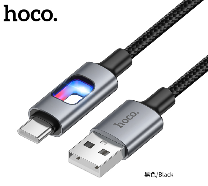 Кабель HOCO U144 New charging data cable Type-c Black купить оптом купить оптом