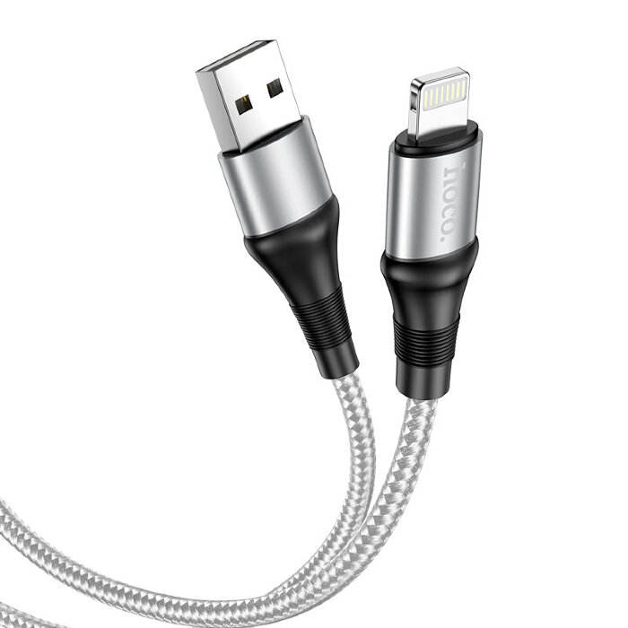 Кабель Hoco X50 Excellent charging data cable for iP - Gray купить оптом купить оптом