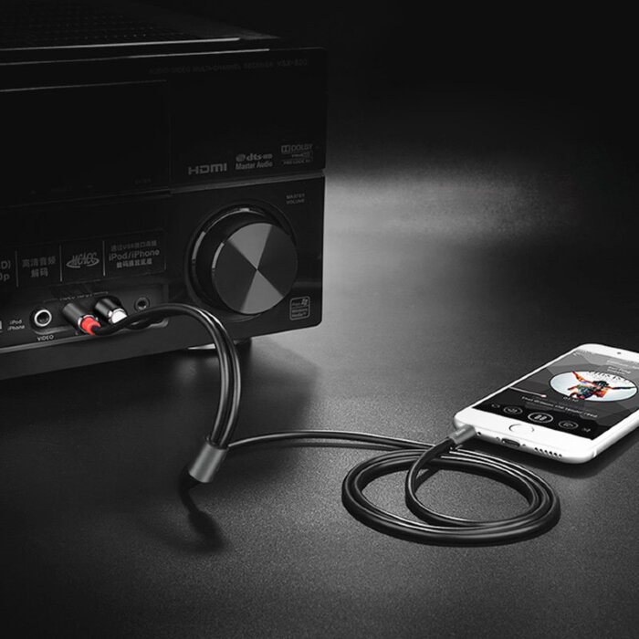 Кабель hoco UPA10 audio 3.5mm - Серый купить оптом купить оптом
