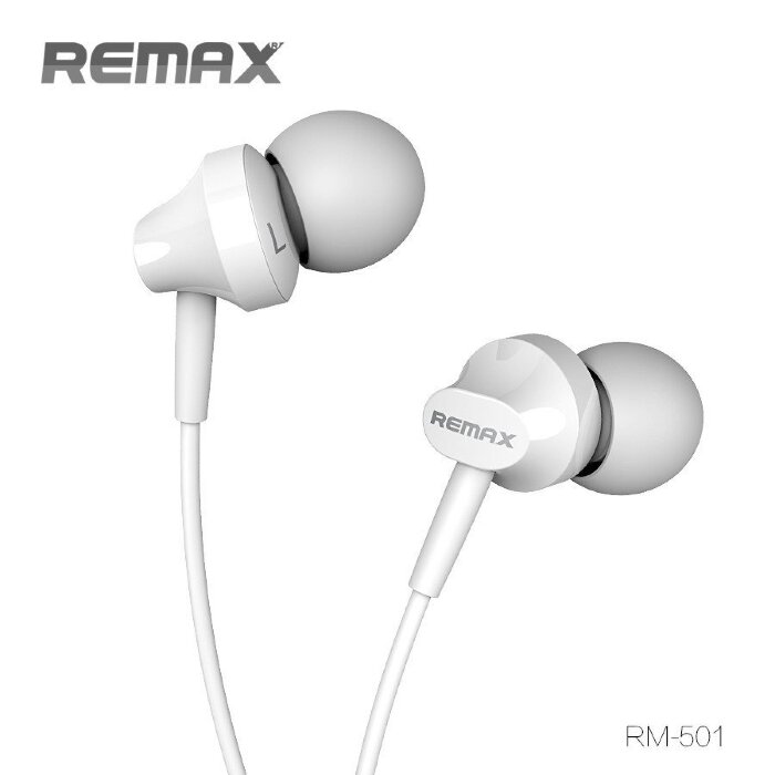 Наушники Remax RM-501 Earphone - White купить оптом купить оптом