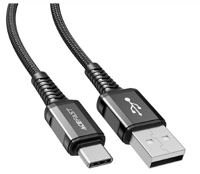 Кабель AceFast C13-04 USB-A/USB-C to USB-C zinc alloy connectors charging data cable Mountain mist купить оптом купить оптом