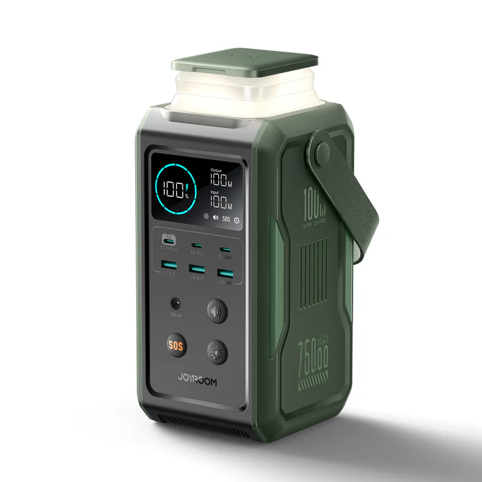 Внешний Аккумулятор JoyRoom JR-PBF10 100W Super Large Capacity Power Bank With Retractable Light 75000mAh-Olive Green купить оптом купить оптом