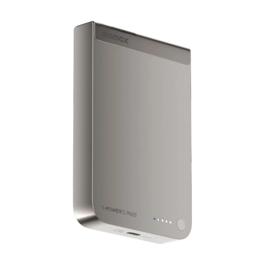 Внешний аккумулятор MOMAX 1-Power Q.Pass 10000mAh Qi2 Magnetic wireless Battery Pack (IP136Q2CNL) Gen 2 - Titanium