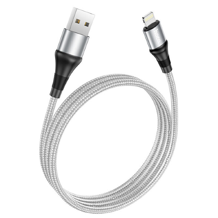 Кабель Hoco X50 Excellent charging data cable for iP - Gray купить оптом купить оптом