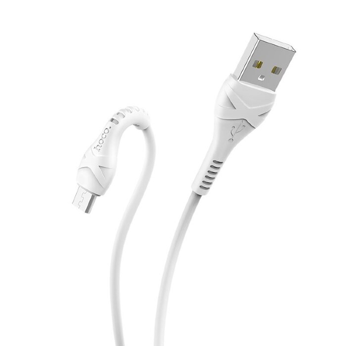 Кабель hoco X37 Cool power charging data cable for Micro - White