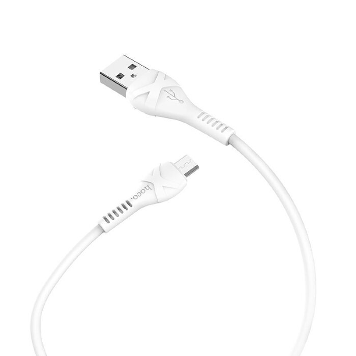 Кабель hoco X37 Cool power charging data cable for Micro - White купить оптом купить оптом