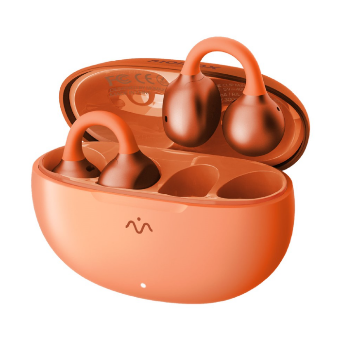 Беспроводные наушники MOMAX 1-Vibe True Wireless ENC Intelligent Clip-on Earbuds (BT15M) - Orange купить оптом купить оптом