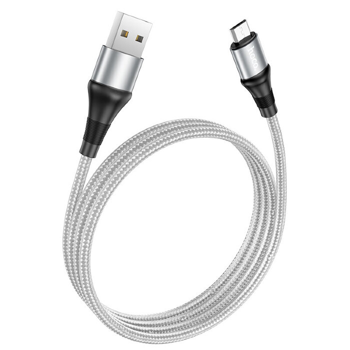 Кабель Hoco X50 Excellent charging data cable for Micro - Gray купить оптом купить оптом