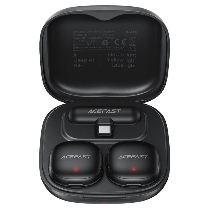 Беспроводной петличный микрофон ACEFAST R1 wireless lavalier microphones - Black купить оптом купить оптом