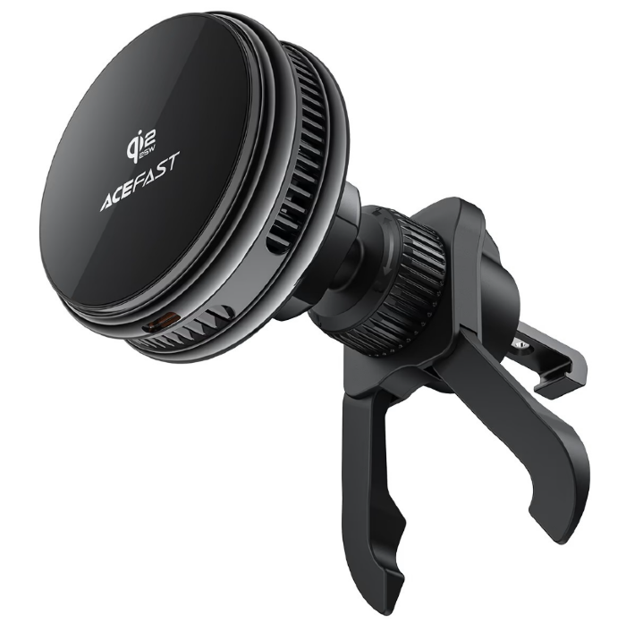 Автомобильный держатель с беспроводной зарядкой ACEFAST D66 QI2 25W cooling wireless charging car holder for air vent - Black купить оптом купить оптом