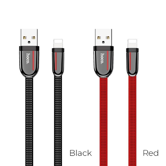 Кабель hoco U74 Grand charging data cable for Lightning - Black купить оптом купить оптом
