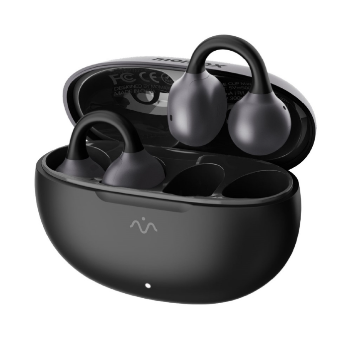 Беспроводные наушники MOMAX 1-Vibe True Wireless ENC Intelligent Clip-on Earbuds (BT15D) - Black купить оптом купить оптом