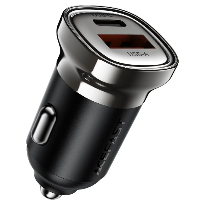 Автомобильное зарядное устройство ACEFAST B19 PD30W (USB-C+USB-A) car charger - Metal gray купить оптом купить оптом
