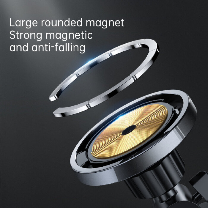 Автодержатель с беспроводной зарядкой Joyroom JR-ZS240 Magnetic wireless car charge holder - Black купить оптом купить оптом