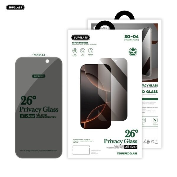 Защитное стекло SUPGLASS Privacy Glass SG-04 IPh13/13Pro/14/16e (6.1) купить оптом купить оптом