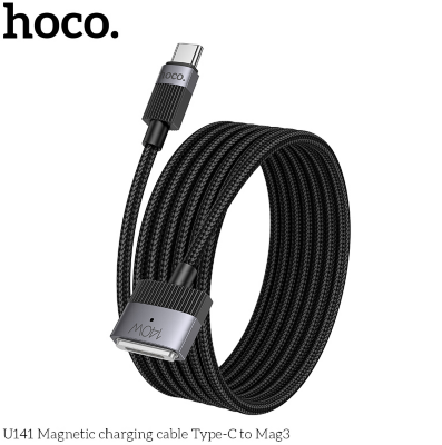 Кабель HOCO U141 Magnetic charging cable Type-c to Mag3 Black