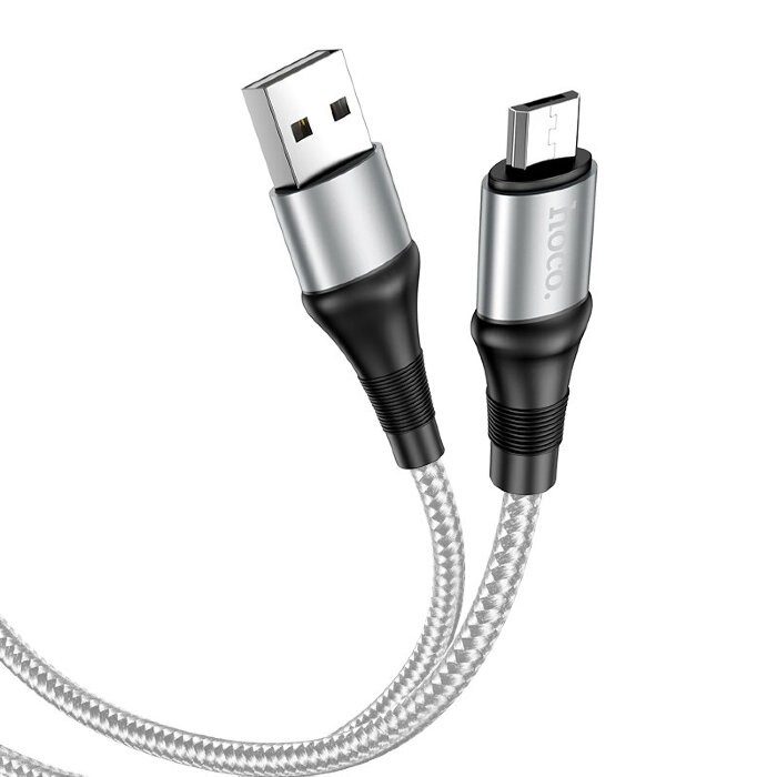 Кабель Hoco X50 Excellent charging data cable for Micro - Gray купить оптом купить оптом